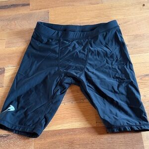 Men's Black Athletic Compression Shorts